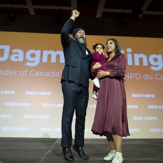 New Democrat Leader Jagmeet Singh, wife Gurkiran Kaur Sidhu welcome second baby girl